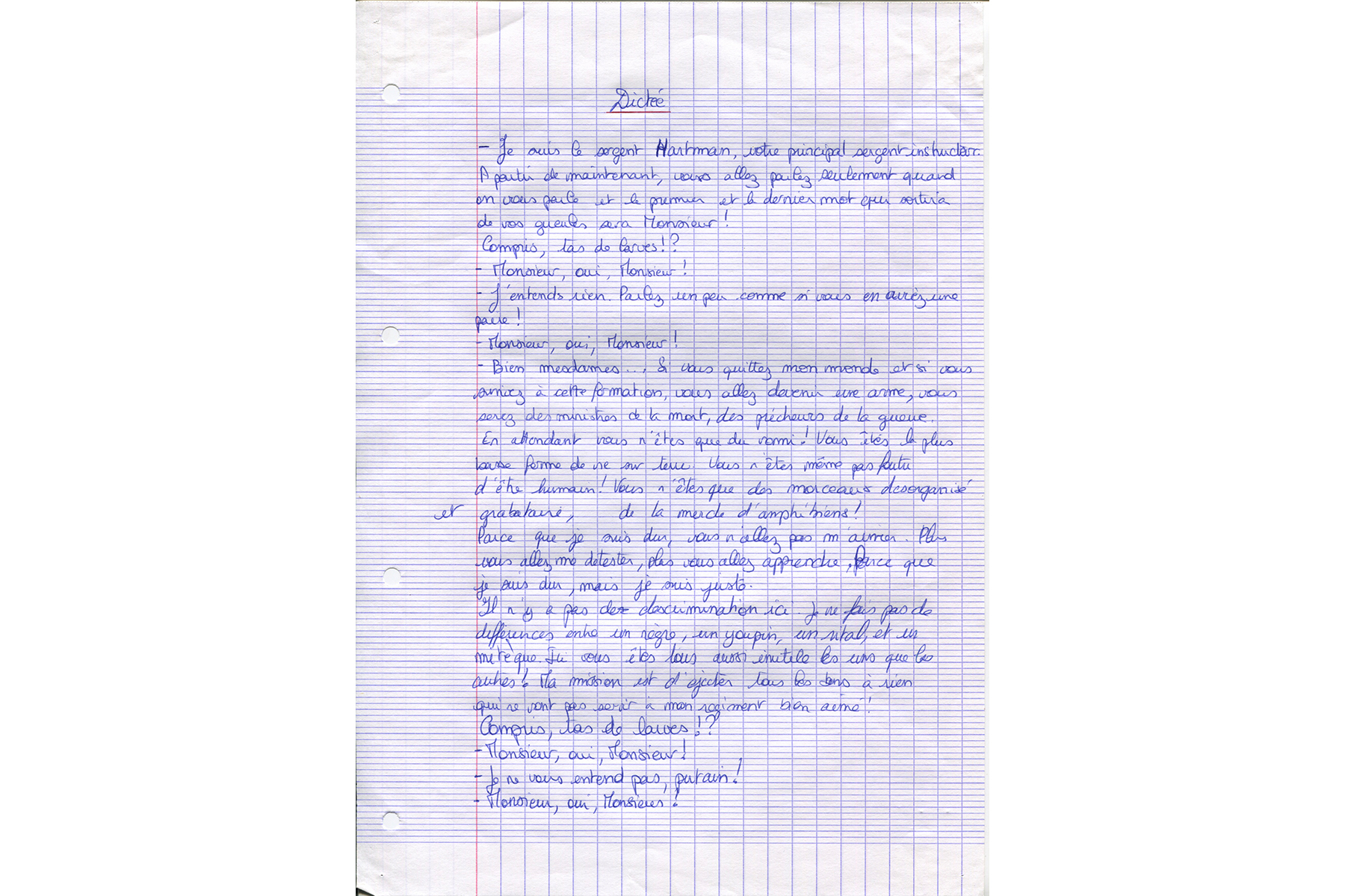 OPJ Cyganek et Julie Poulain, Les dictées, 2016